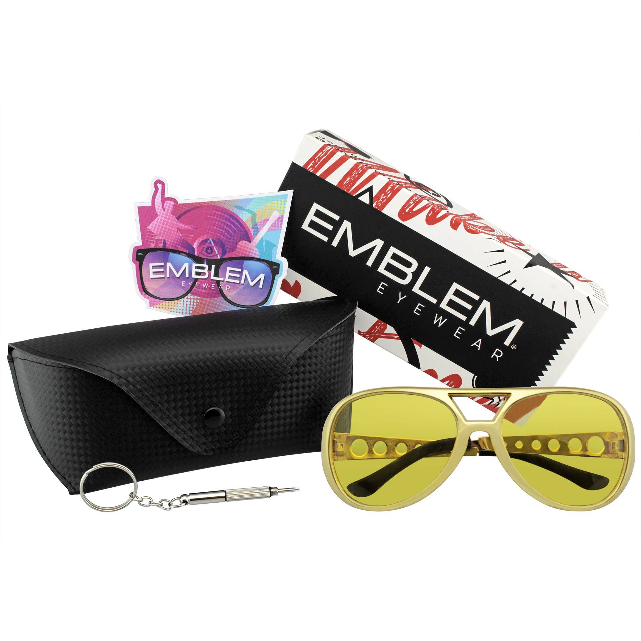 Emblem Eyewear - Wholesale Sunglasses - Unisex - Rockstar Sunglasses Costume Party Novelty Sunglasses 60's15