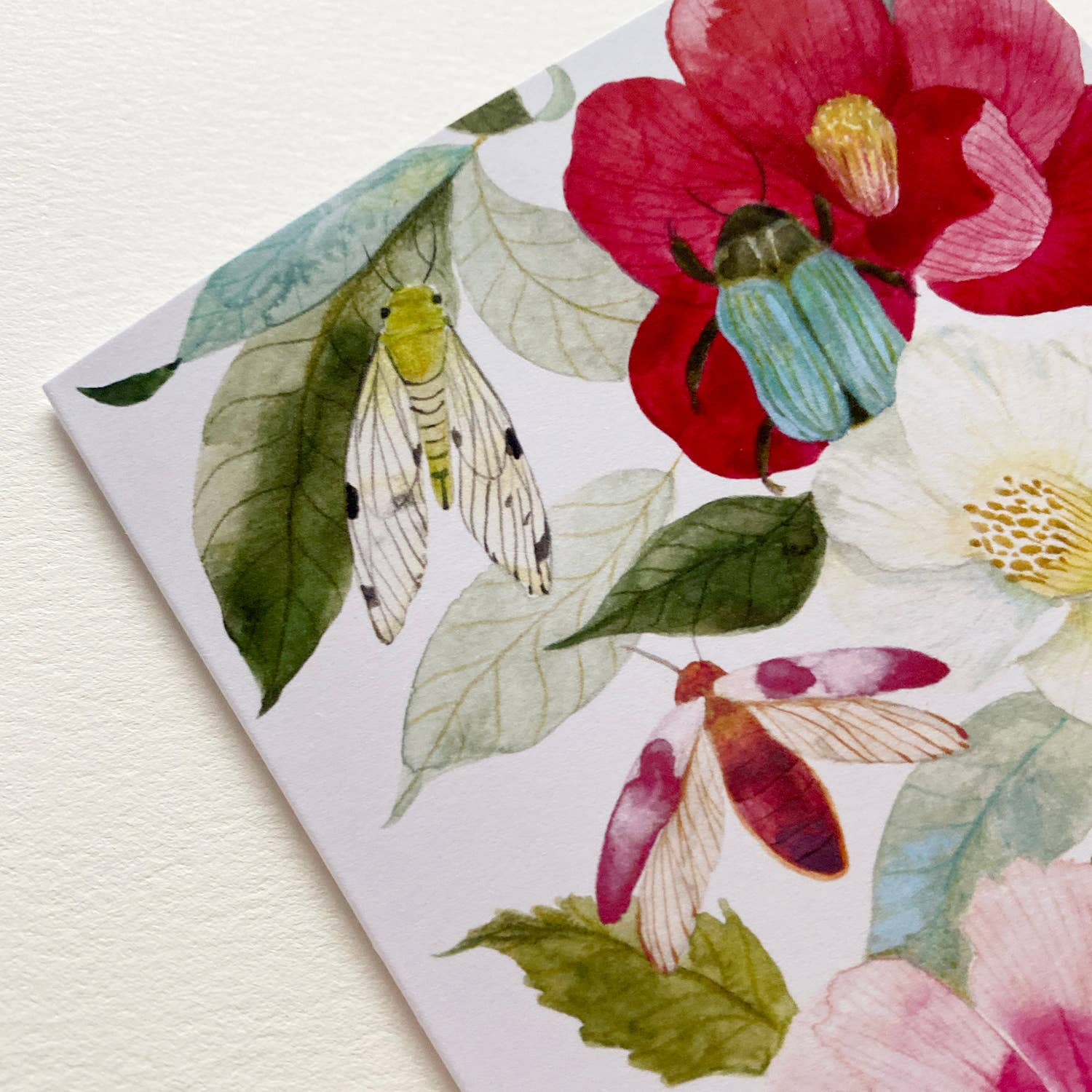 Emilie Simpson Art & Design - Wholesale Gewone wenskaart - Tuinwezens Kunstkaart1