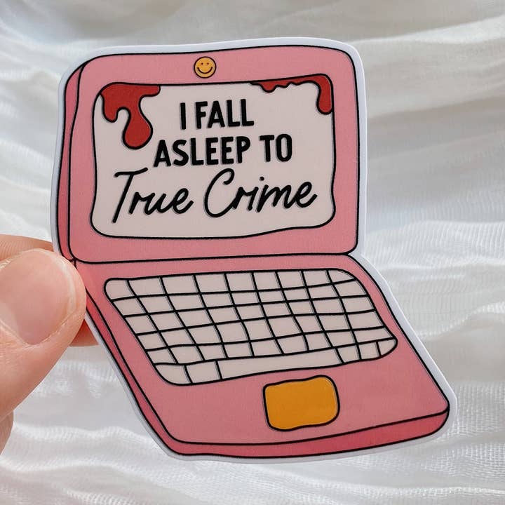 True Crime Waterdichte Sticker - Eng Halloween Thema voor wholesale door Tiny Acres Co