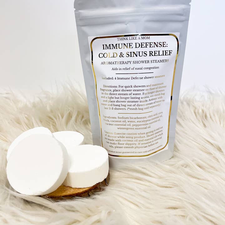 Think Like A Mom - Wholesale Shower Steamer/Bomb - Immune Defense Cold & Sinus Shower Steamers