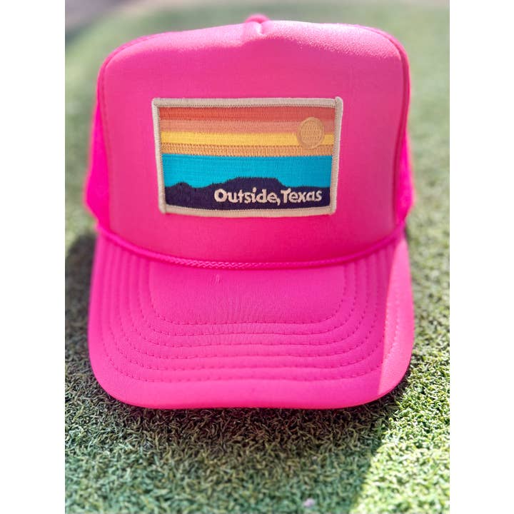 Outside, Texas - Wholesale Trucker Hat - Unisex - OTX Foam Trucker: Horizon Patch44