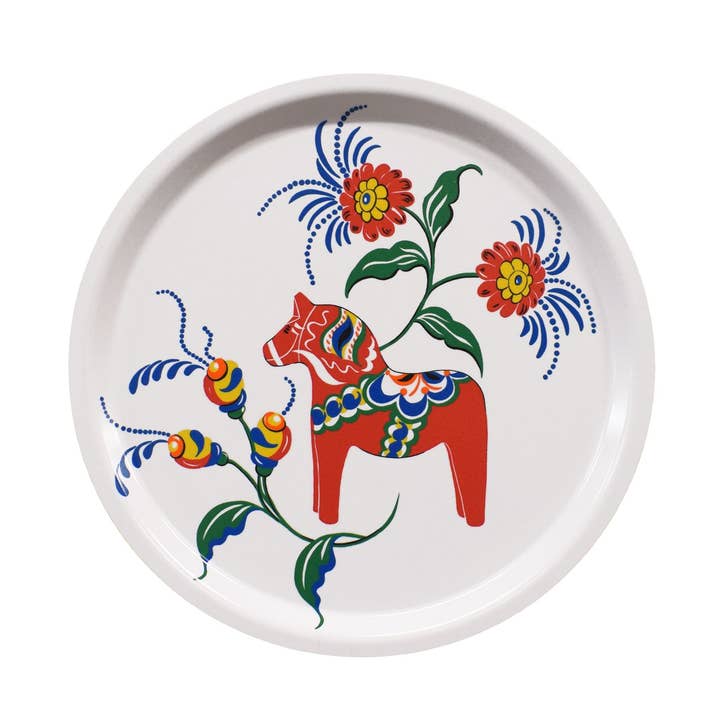 Leksand Offwhite Rund Bricka för wholesale av Arvidssons Textil