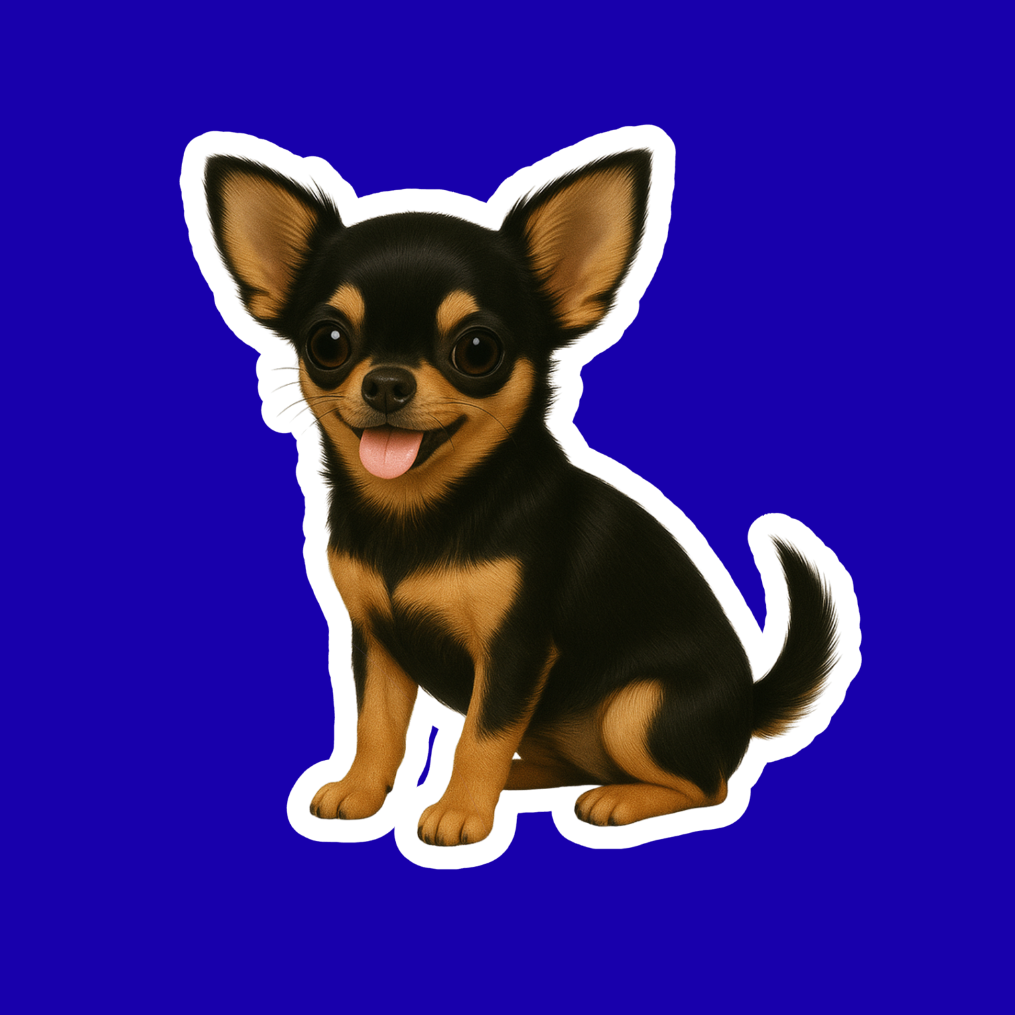 Designs by Mysh - Vente Autocollant - Autocollants de chien Chihuahua – Autocollant en vinyle aquarelle découpé, décalcomanie pour animaux de 3” durable pour ordinateur portable, bouteille d'eau, journal8