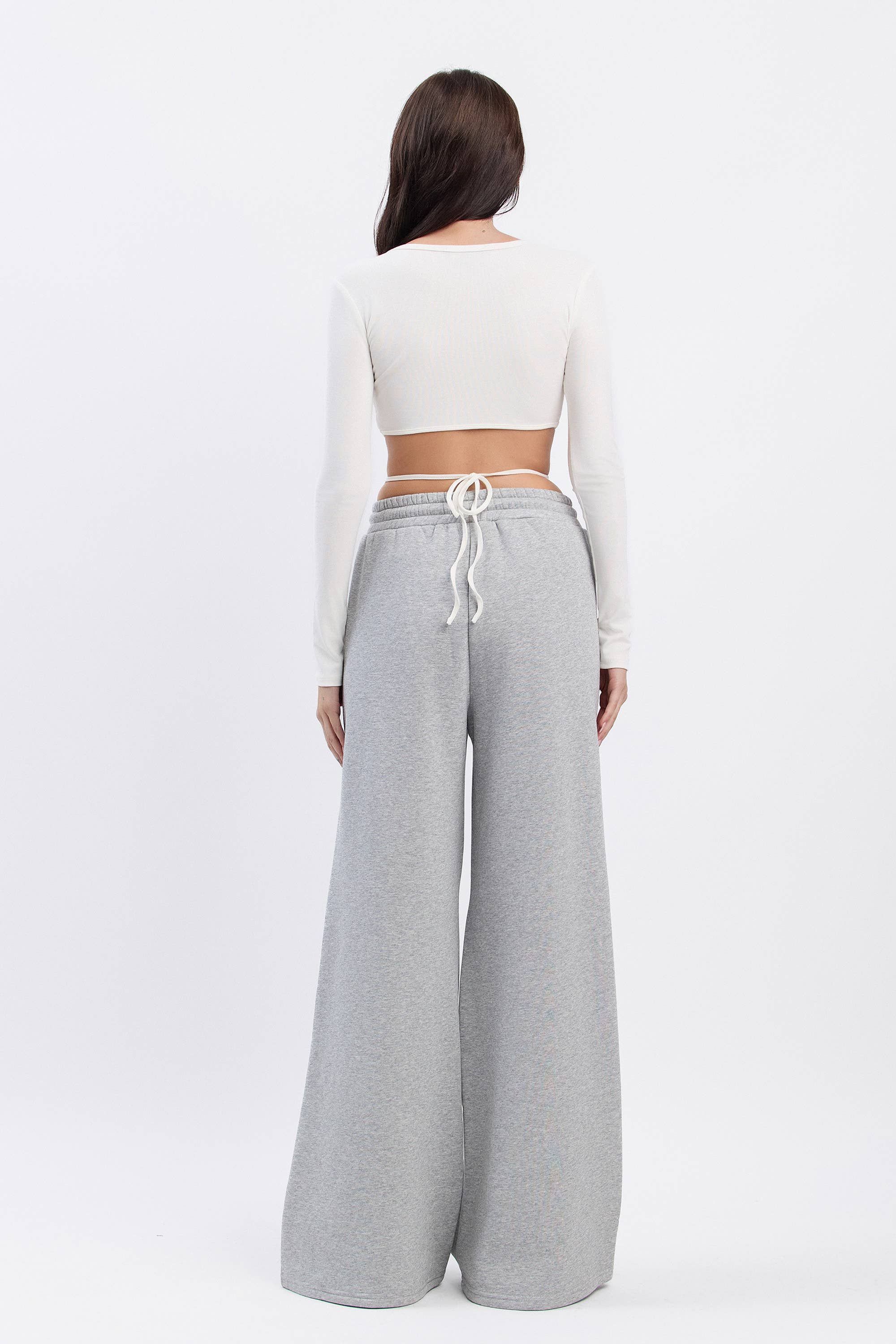 No Vacancy - Vente Pantalon – femme - Pantalon large en molleton avec détails zippés13