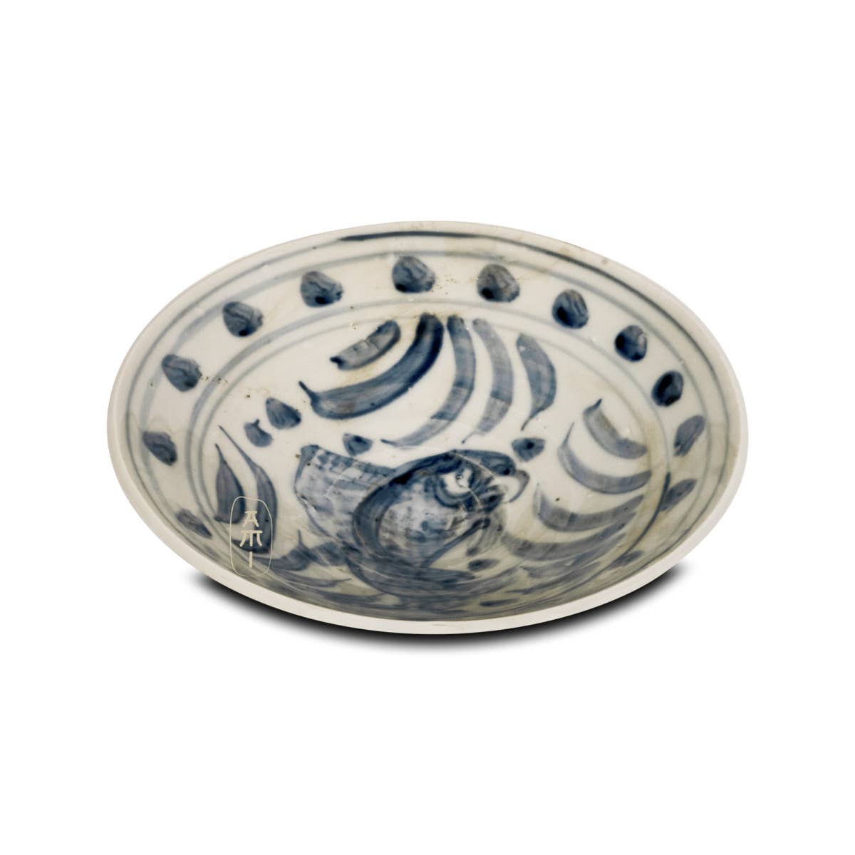Asian Mix Interior - Wholesale Decorative Plate/Dish/Bowl - blue&white bowl -fish
