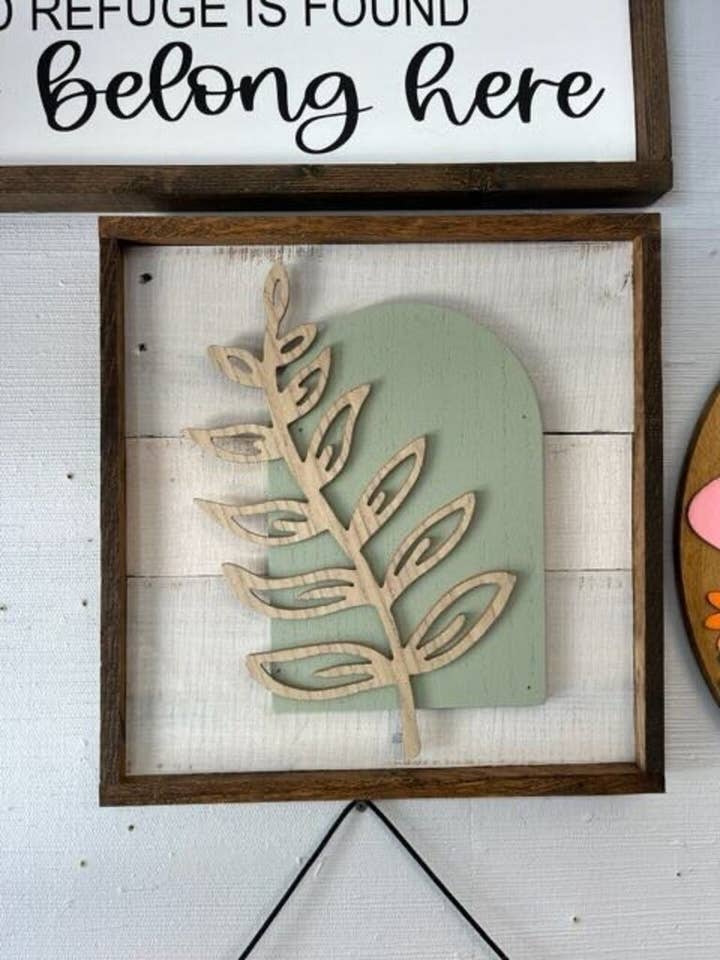 Natuarl Leaf w/green Slab for wholesale by Rae Ray's Decor & More