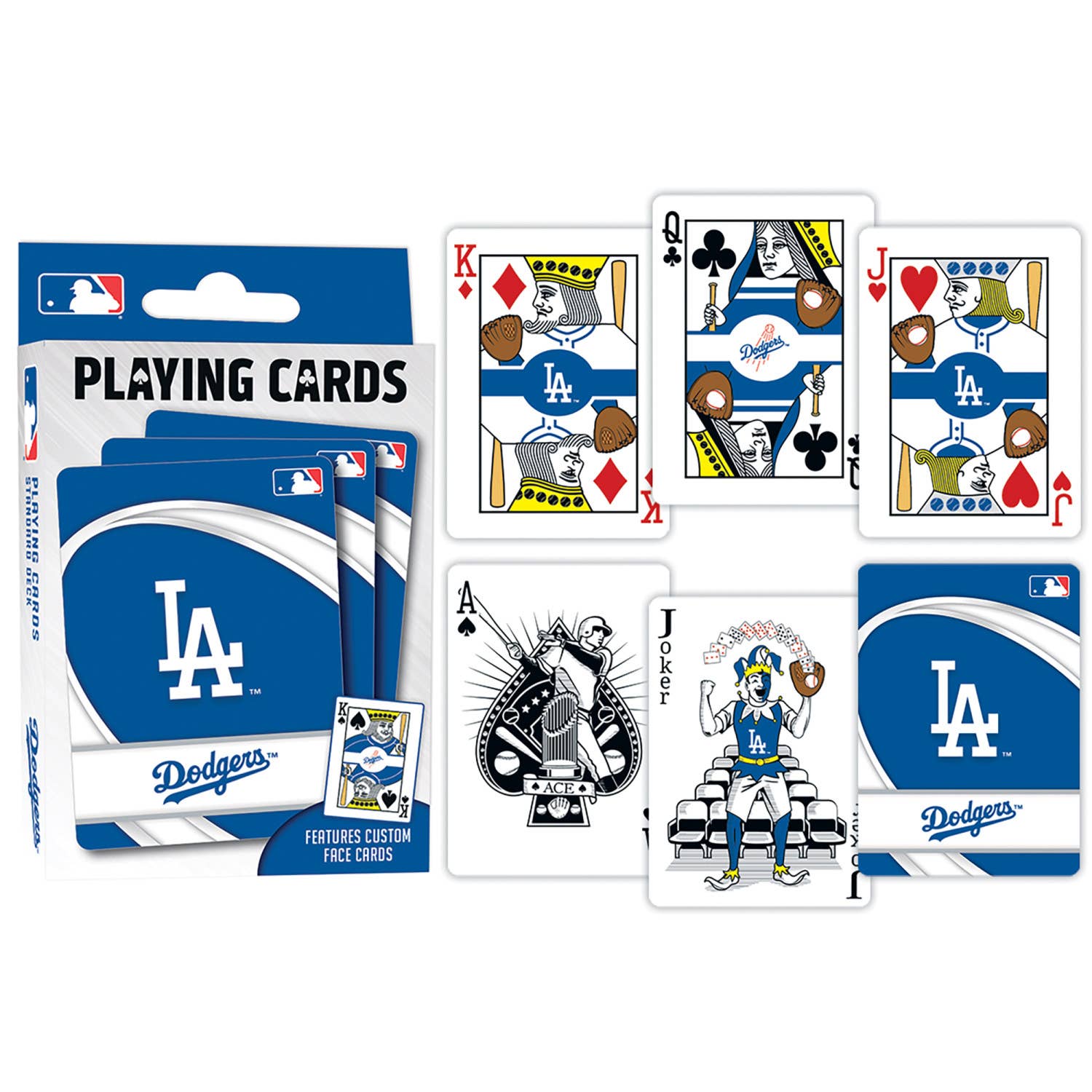 Masterpieces Puzzles - Wholesale Playing Cards - Los Angeles Dodgers Playing Cards2