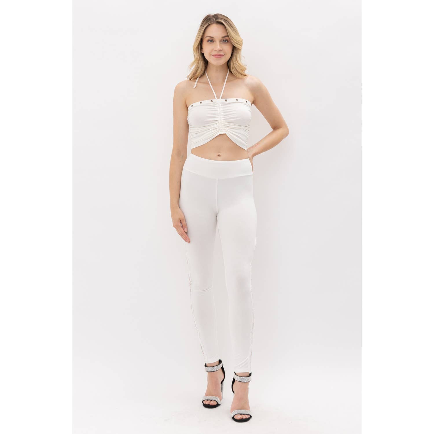 VOCAL - Wholesale Fashion Leggings - Women's - LEGGINGS AND LACE CONTRAST6