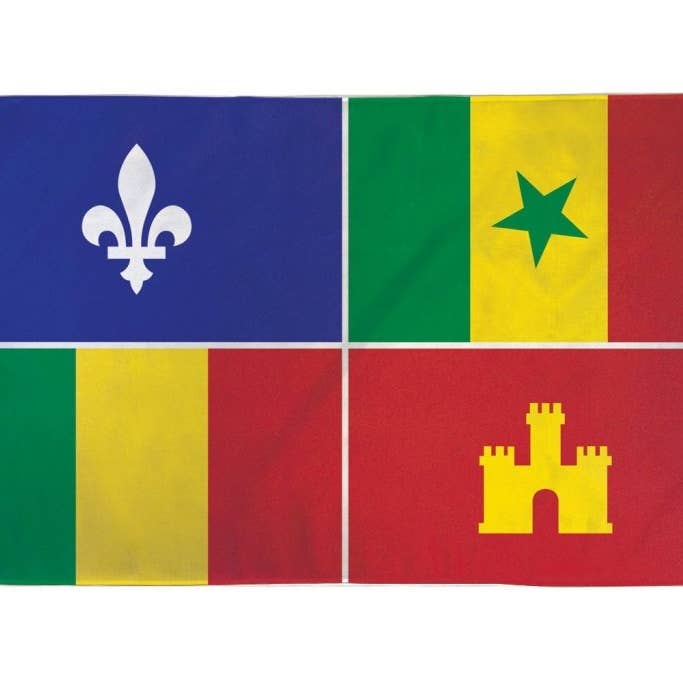 Louisiana Kreolsk Flag 3x5ft Poly for engroshandel hos Flags Importer