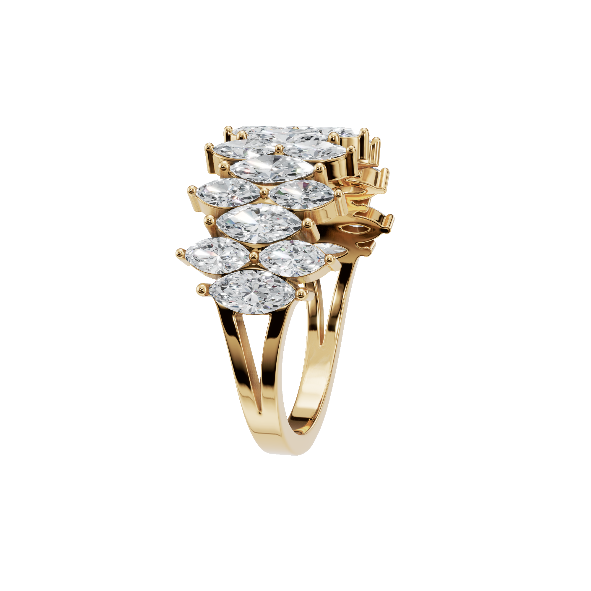 PureYou Jewelry – Engroshandel Vielsesring – 14k Guld Diamant Evighedsring, Diamant Vielsesring1