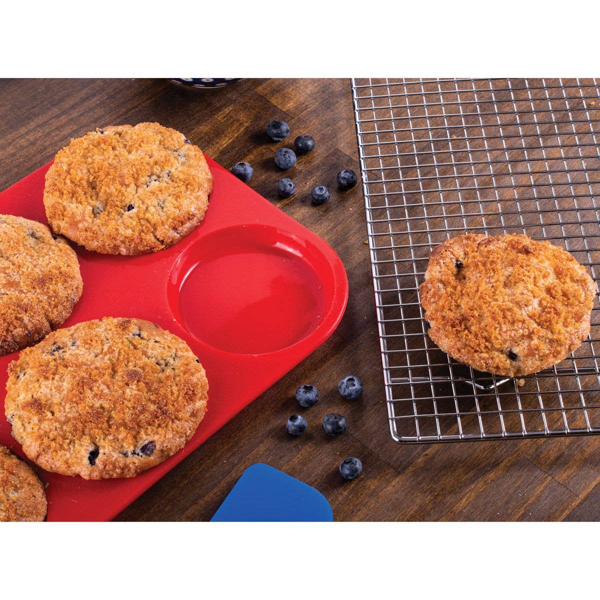 HIC - Harold Import Co. - Wholesale Kitchen Tool/Gadget - Mrs. Anderson's Baking Silicone 6-Cup Muffin Top Pan5