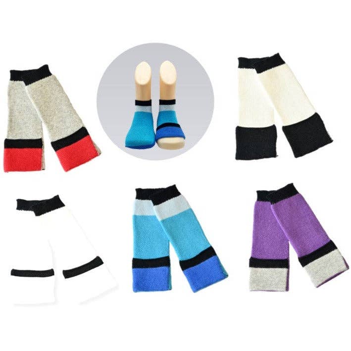 Baby Gripper socks -5 pack - Blue mix for wholesale by Peekaboo Socks