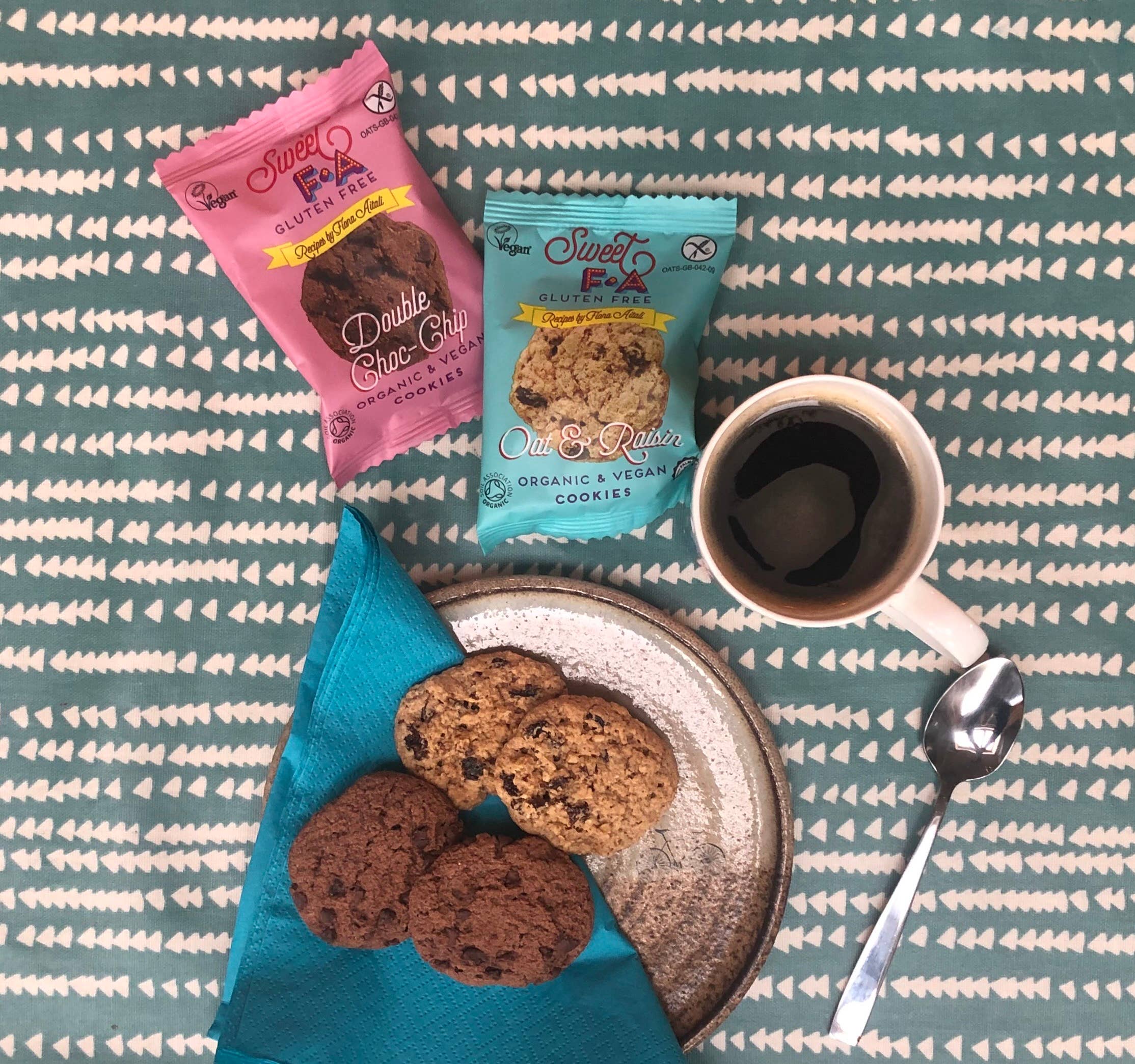 Island Bakery Organics – wholesale Biscuit – Sweet FA – Double Choc Chip 2 pack2