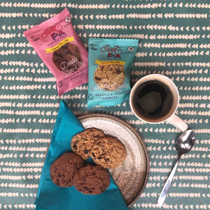 Island Bakery Organics – wholesale Biscuit – Sweet FA – Double Choc Chip 2 pack2