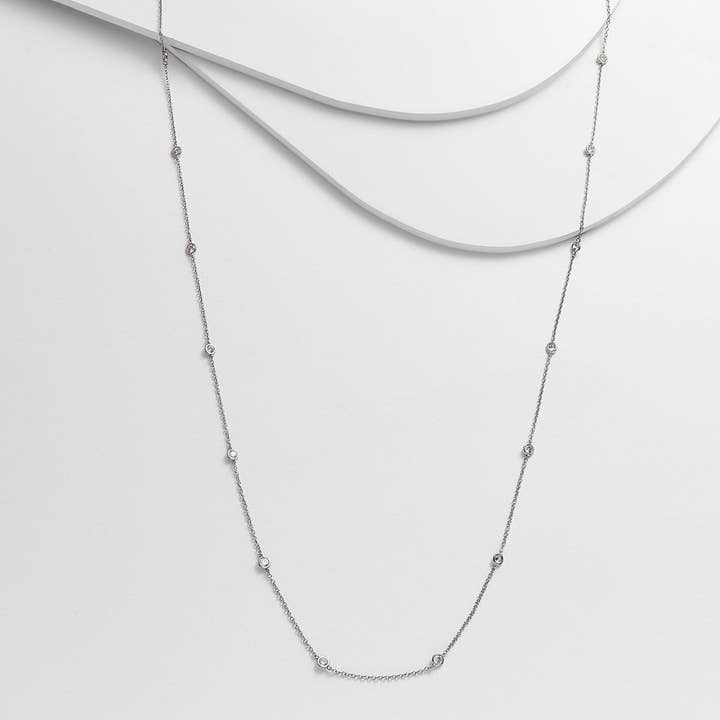 Kosa Jewels - Wholesale Link & Chain Necklace - AMAYA Clasic Diamond by the Yard Necklace1