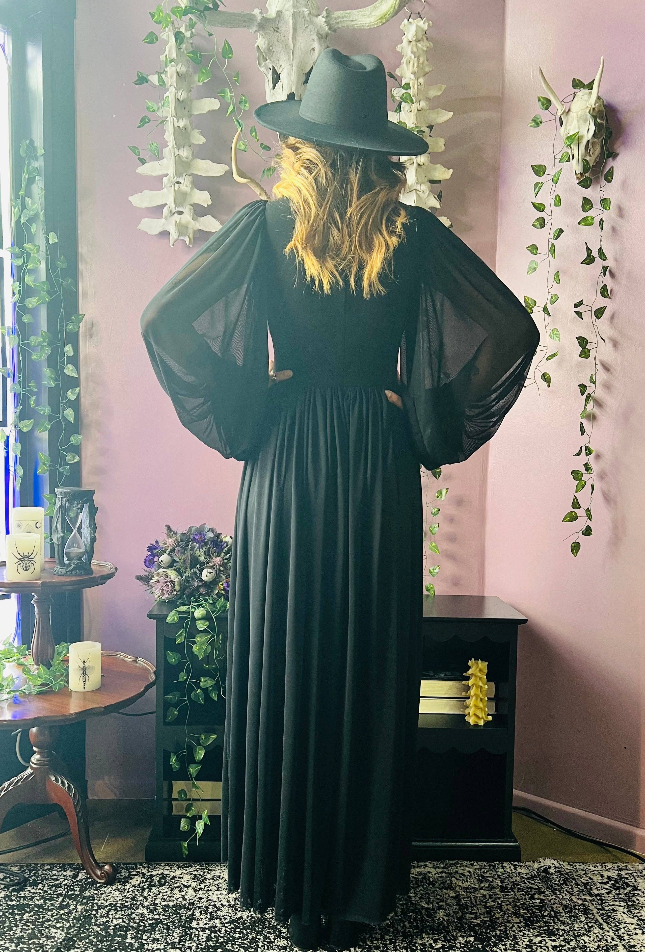 Witchwood Bags - Wholesale Dress - Women's - Minerva - Dramatic Mesh Maxi Dress with Built In Shorts RTS11