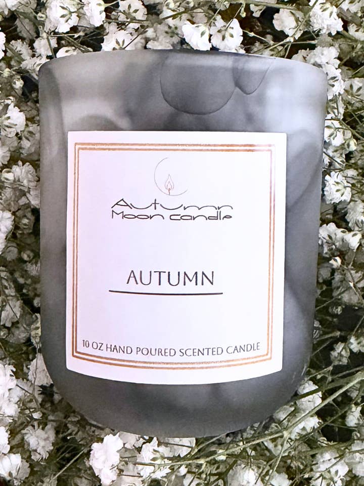 Bougie d'automne 10oz pour la vente par Autumn Moon Candle