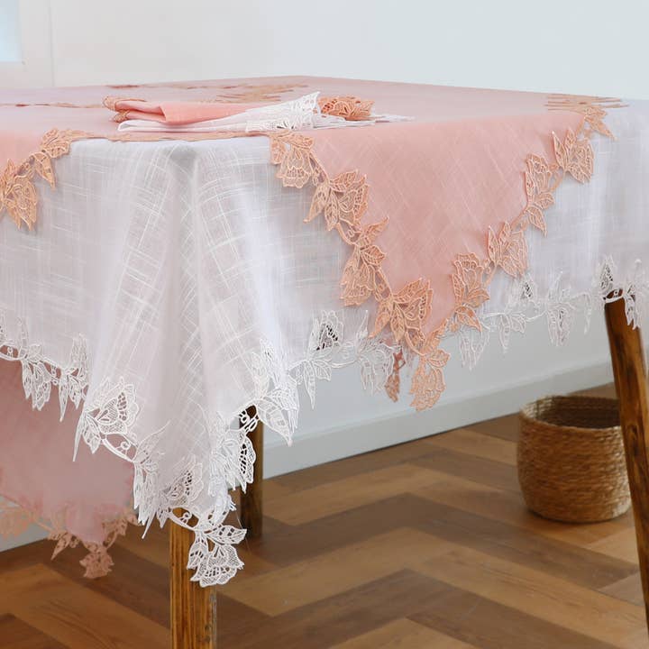 Xia Home Fashions & Manor Luxe - Wholesale Tablecloth - Gorgeous lace roses Table Cloth4