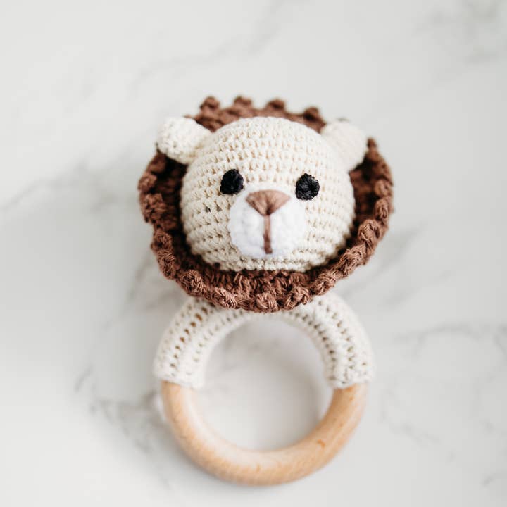 Grow With Me Baby Co - Wholesale Handheld Rattle - Baby - Baby Rattle, Crochet Baby Rattle, Animal Rattle4