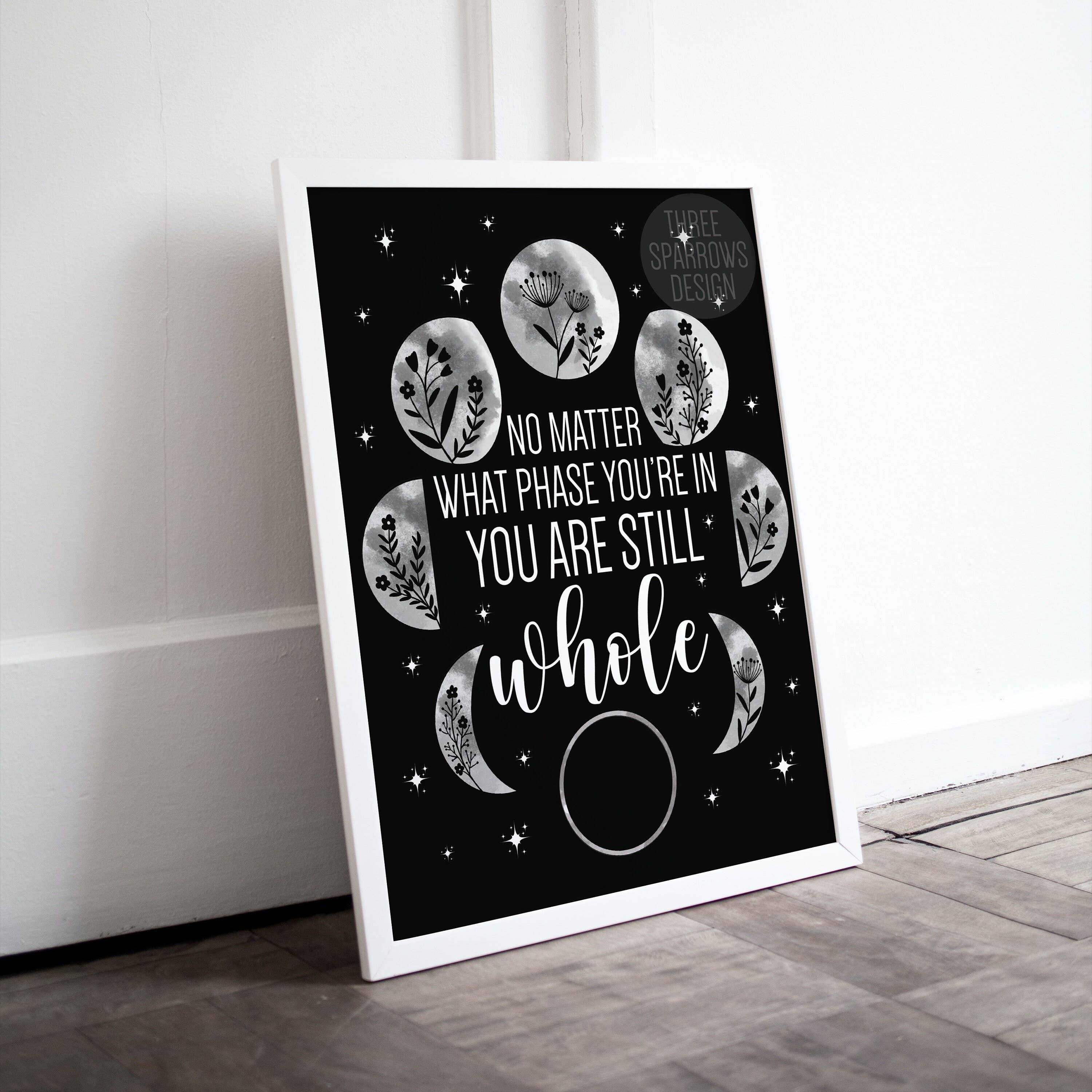 Three Sparrows Design – Großhandel Kunstdruck – Du bist immer noch ganz | Schwierigkeiten überwinden Zitat4