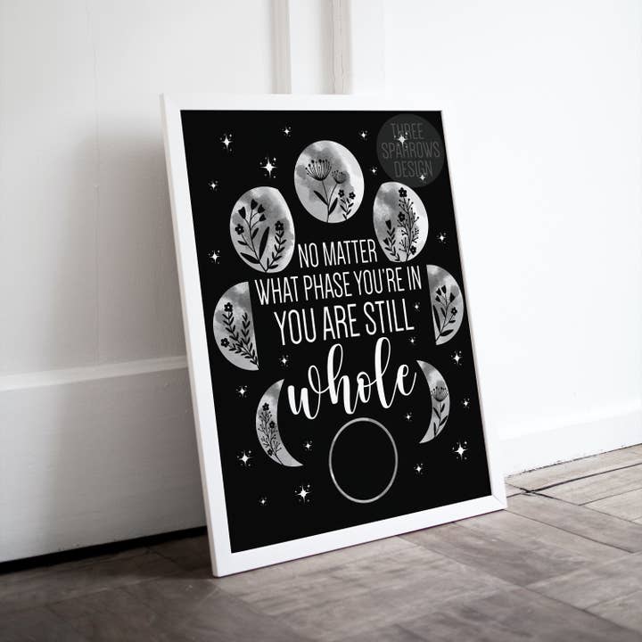 Three Sparrows Design – Großhandel Kunstdruck – Du bist immer noch ganz | Schwierigkeiten überwinden Zitat4