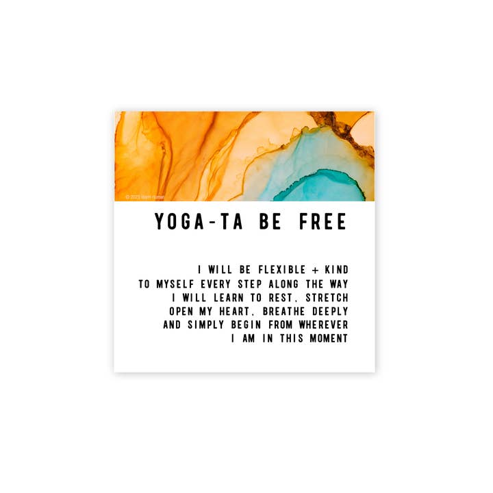 Yoga-ta Be Free Magnet voor wholesale door warm human