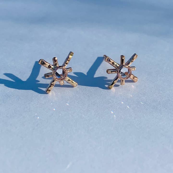 Notions of Lovely - Wholesale Stud/Post Earrings - Star Crossed Lover Earrings - 14k Gold Fill2