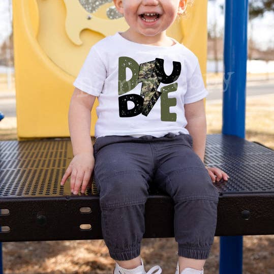 Dude Toddler Tee for wholesale by Okie Wholesale
