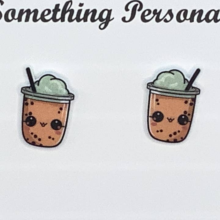 Creamy Boba Earrings for wholesale by Something Personal