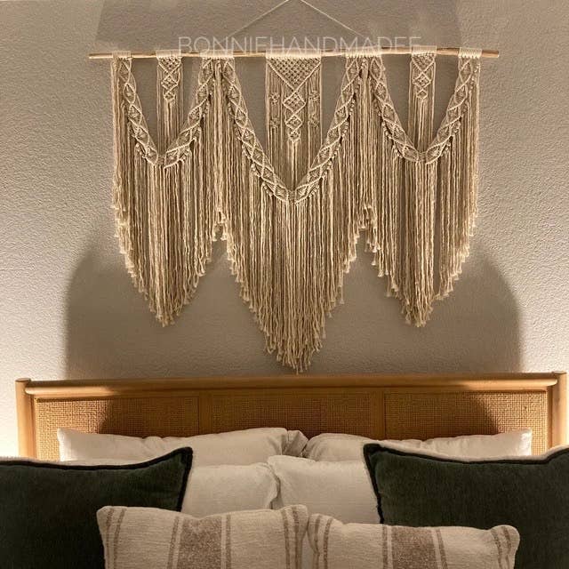 Bonnie Handmade - Wholesale Decorative Tassel/Wall Drop - Extra Large Macrame Wall Hanging, Bohemian Decoration5
