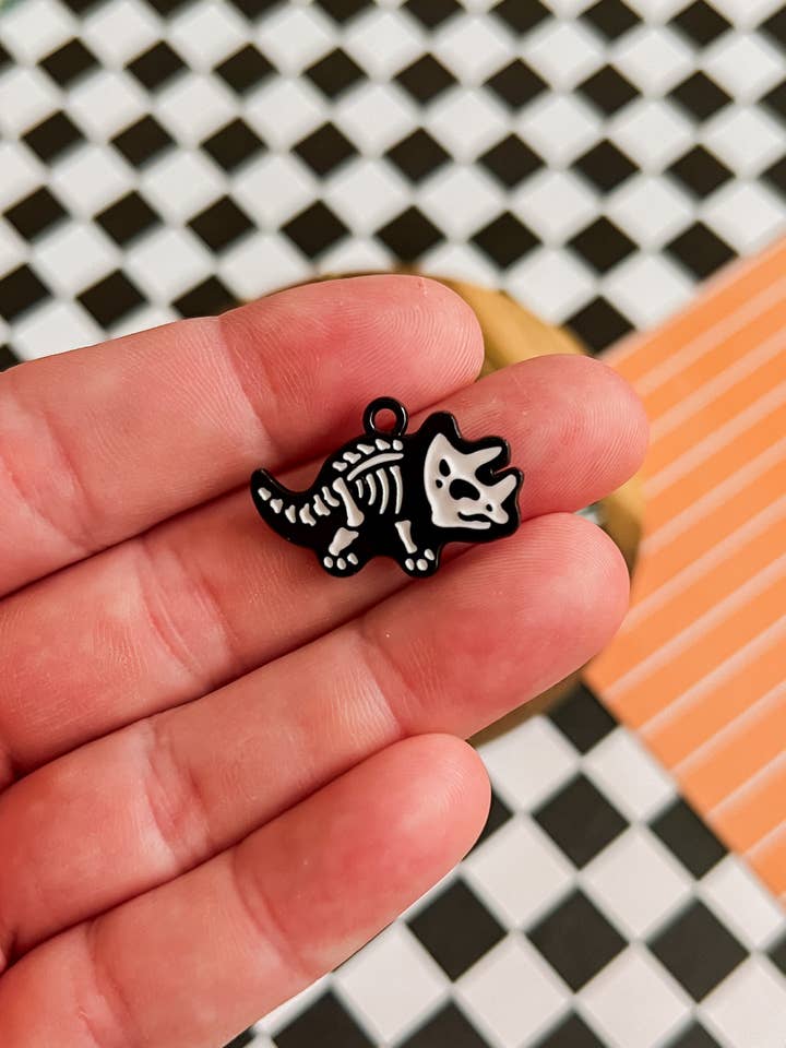 Dino Skeleton Necklace and Earrings for wholesale by Benny & Beans