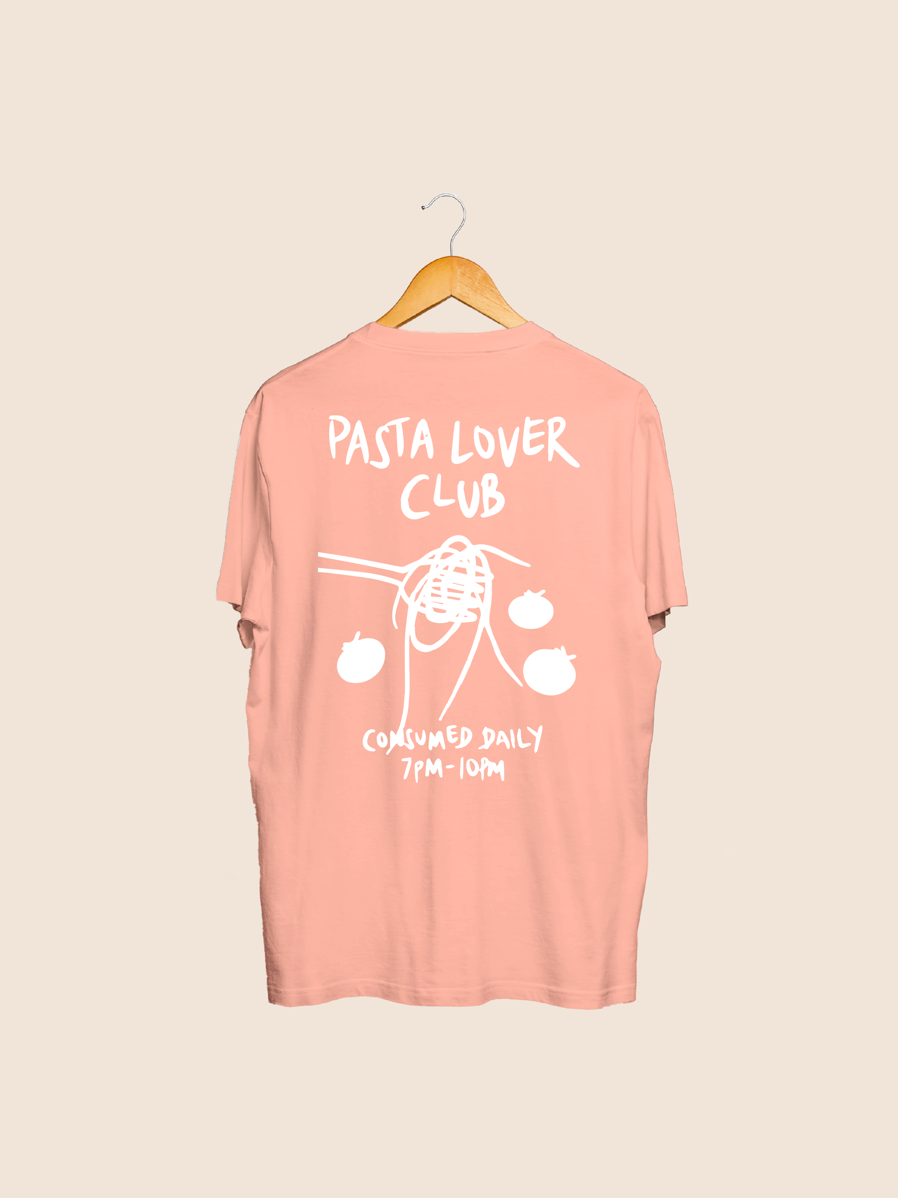 SNOC - Venta al por mayor Camiseta serigrafiada - Unisex - CAMISETA PASTA LOVER CLUB13