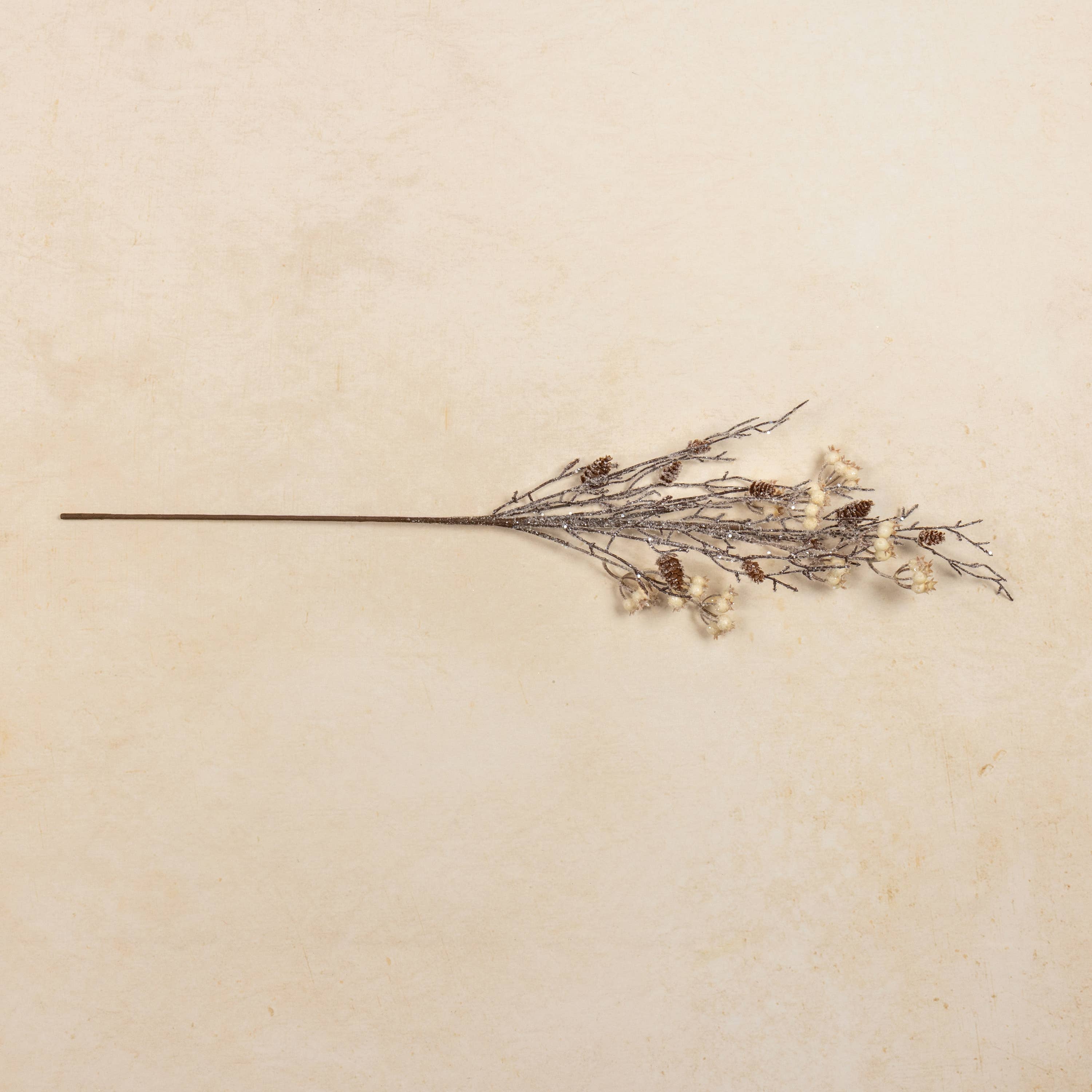 Ragon House - Wholesale Artificial Plant - 36" ICED TWIG W/ WHITE BERRIES & PINECONE SPRAY2