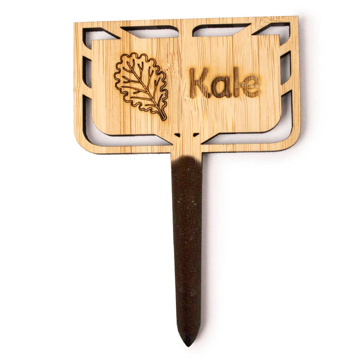 Placa de Estaca Premium de Bambu - Vegetal - Couve por atacado de Floratrel