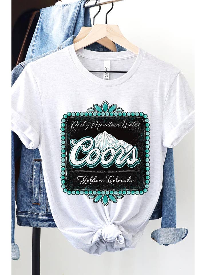 COORS ROCKY MOUNTAIN,WATER,GOLDEN COLORADO UNISEX SHORT for wholesale by COLORBEAR