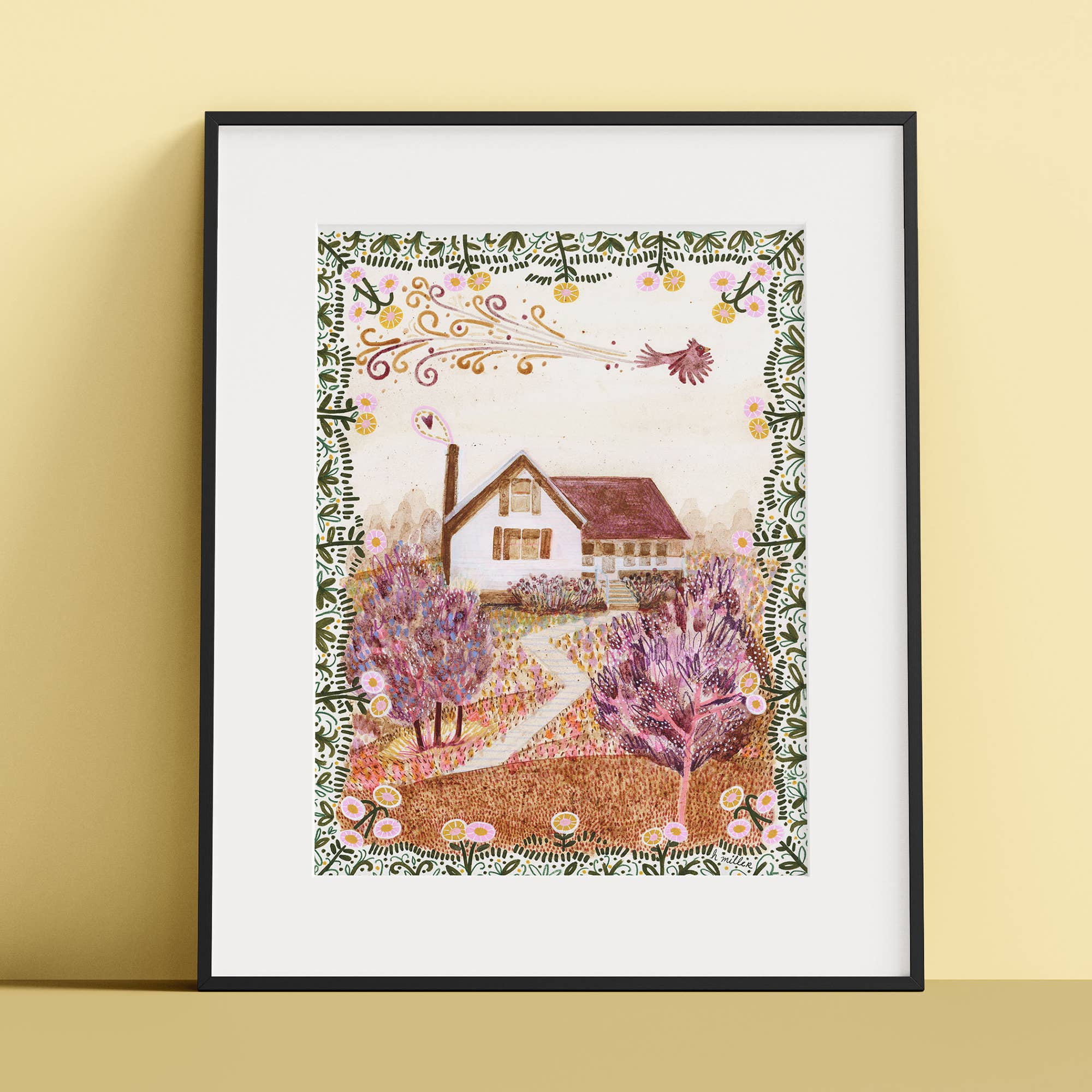 H Miller Ink Illustration Art wholesale products - Wholesale Art Print - Rustic Farmhouse | Art Print | Rural Wall Art & Home Decor4