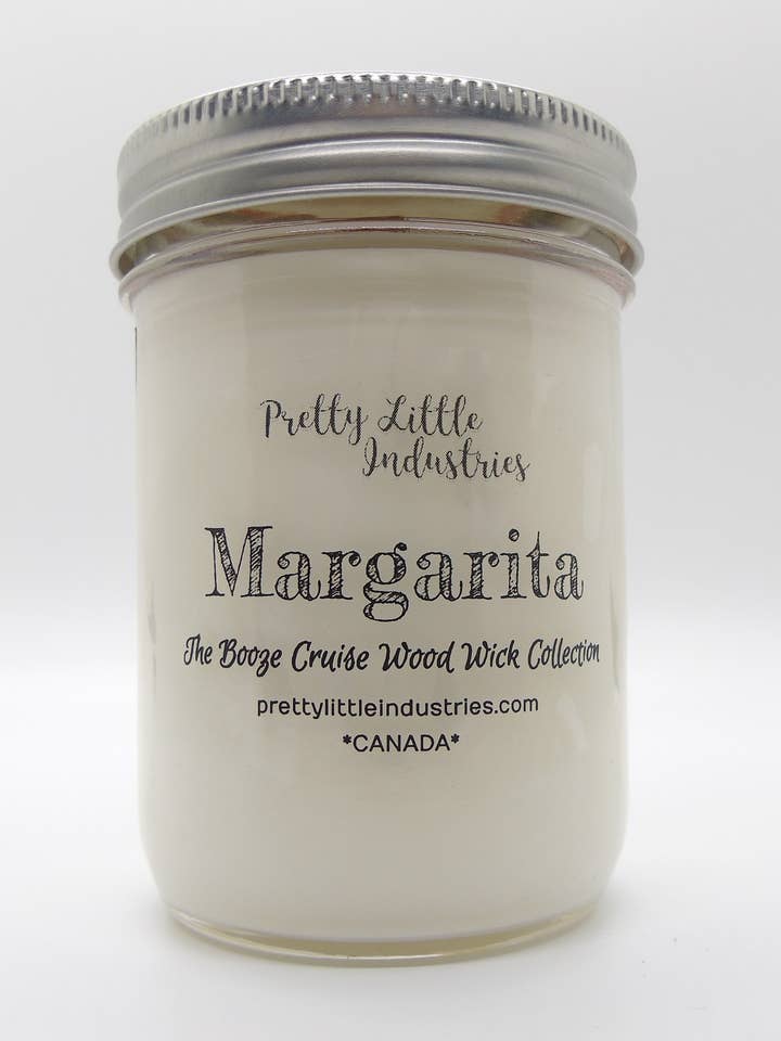 Booze Cruise Wood Wick Candle Margarita for wholesale by Pretty Little Industries Ltd