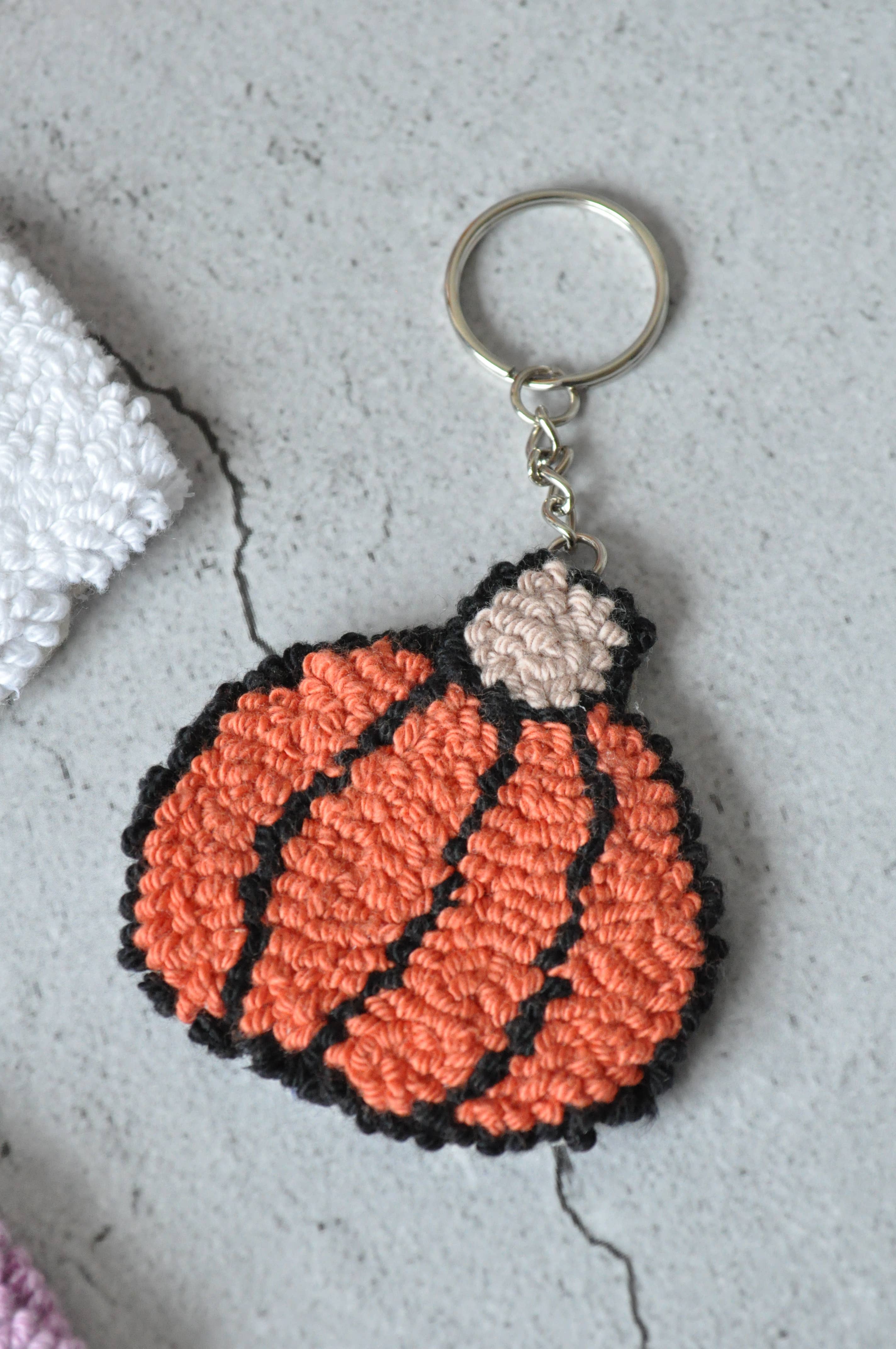 TheMellys – wholesale Keychain – Women's – Halloween  Punch Needle Keychain, Spooky Bag Charm3