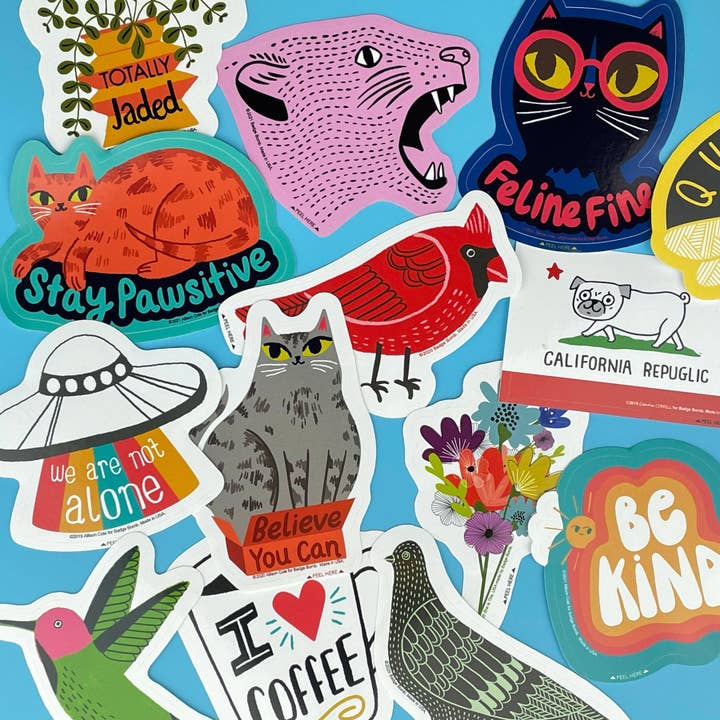 Badge Bomb - Wholesale Sticker - Nope Girl Sticker by Gemma Correll2