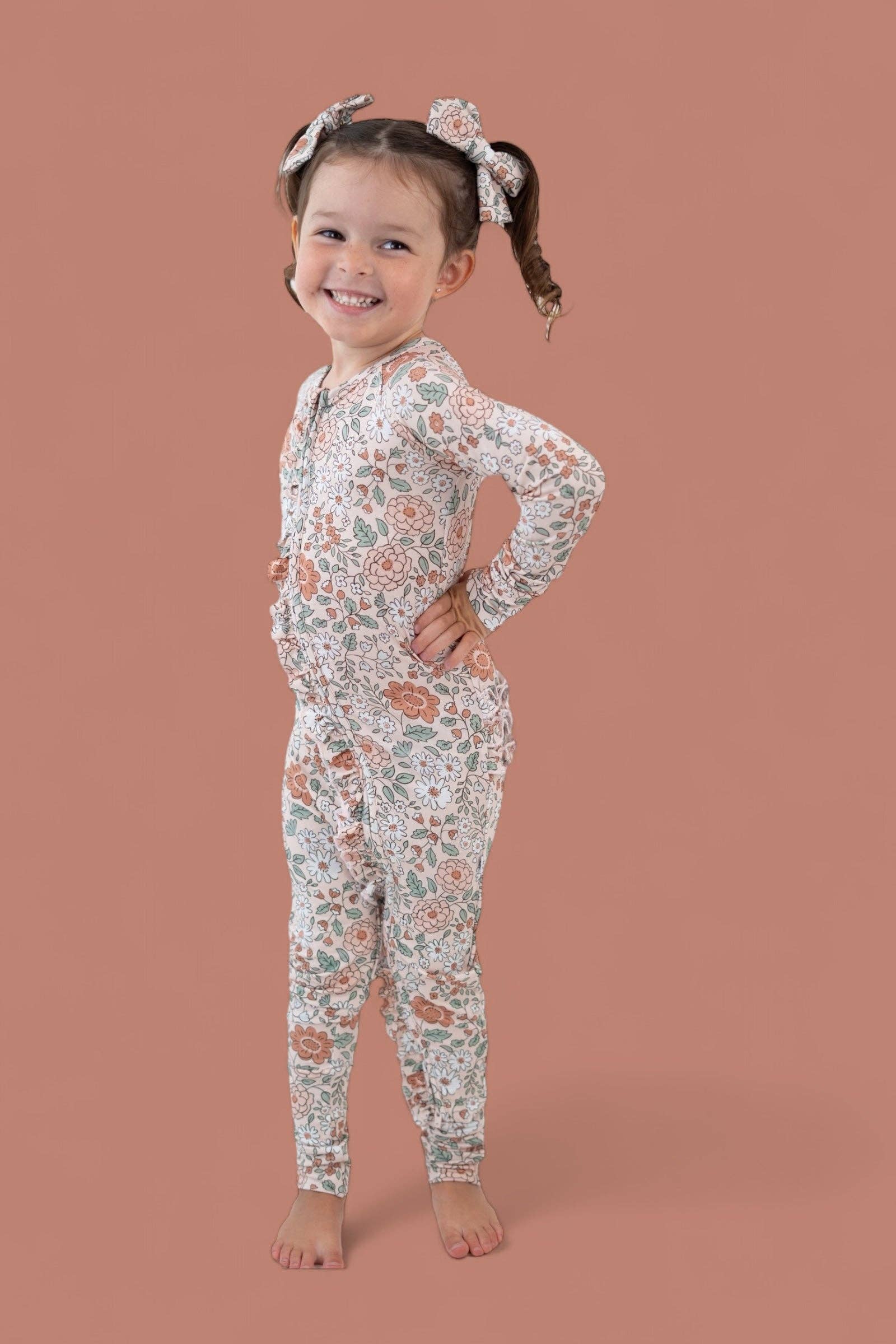 Dream Big Little Co. - Wholesale Jumpsuit - Baby - AUTUMN BLOSSOM DREAM RUFFLE ROMPER22