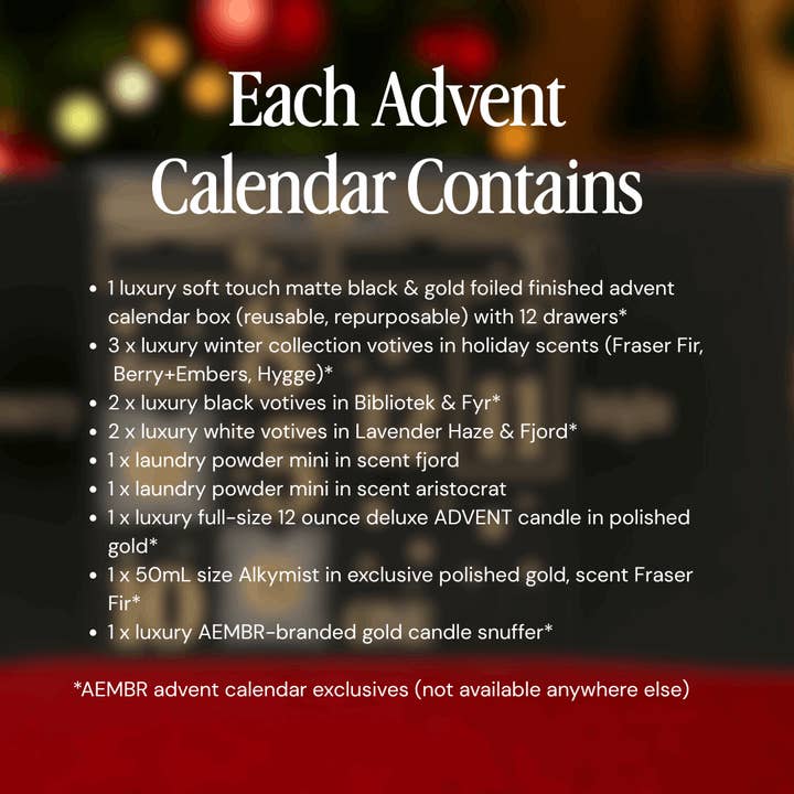 AEMBR - Wholesale Advent Calendar - Luxury Advent Calendar 202510