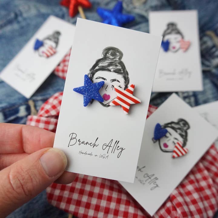 Stars and Stripes studs STARS for wholesale by Branch Alley