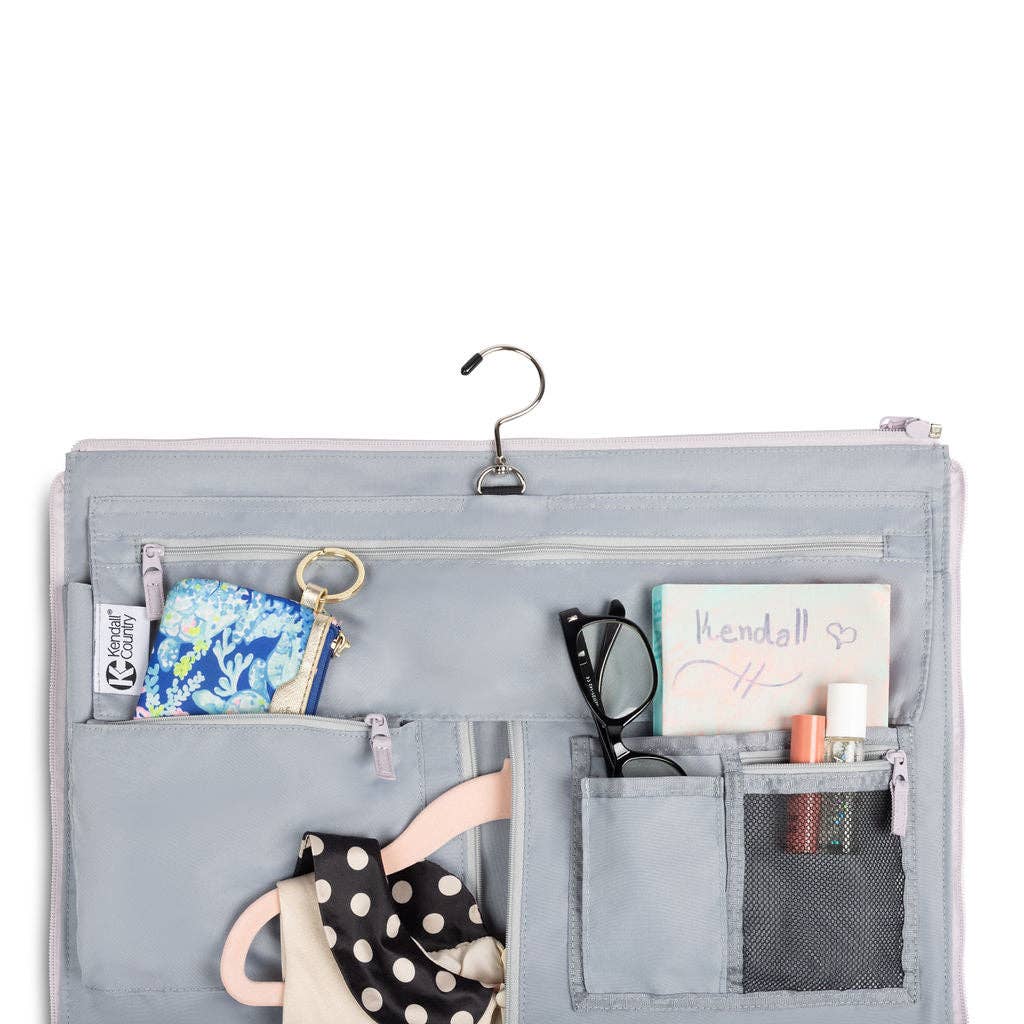 Kendall Country - Wholesale Weekender Bag - Women's - Convertible Garment Duffel - Heather Purple6