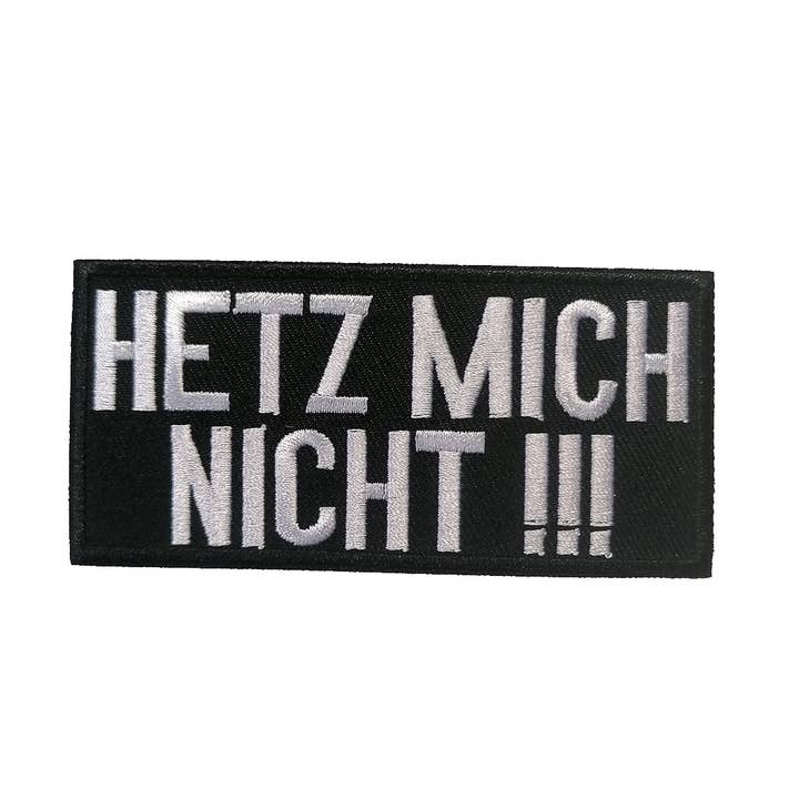 Patch/thermocollant - Hetz mich nicht Rocker Biker pour la vente par Catch the Patch