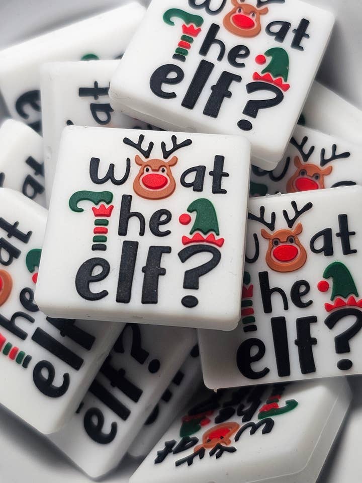 1 pc - What The Elf? Focal Bead - Christmas - Craft Supplies for wholesale by MadiLind's Crafting Corner, LLC