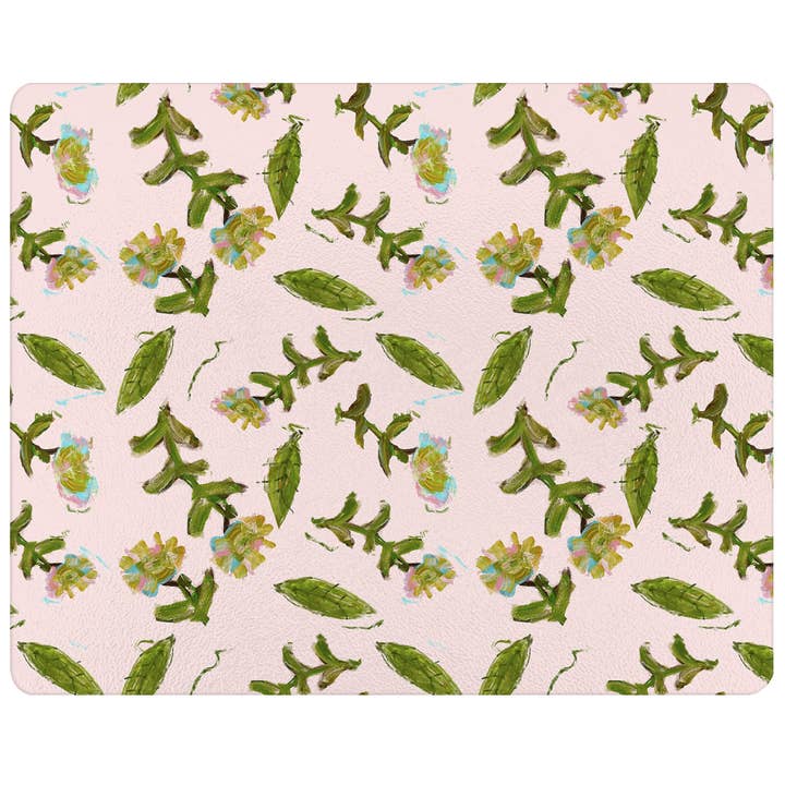 GB7833- Planche à découper en verre Flor Rosa par Laura Park pour la vente par Marye-Kelley