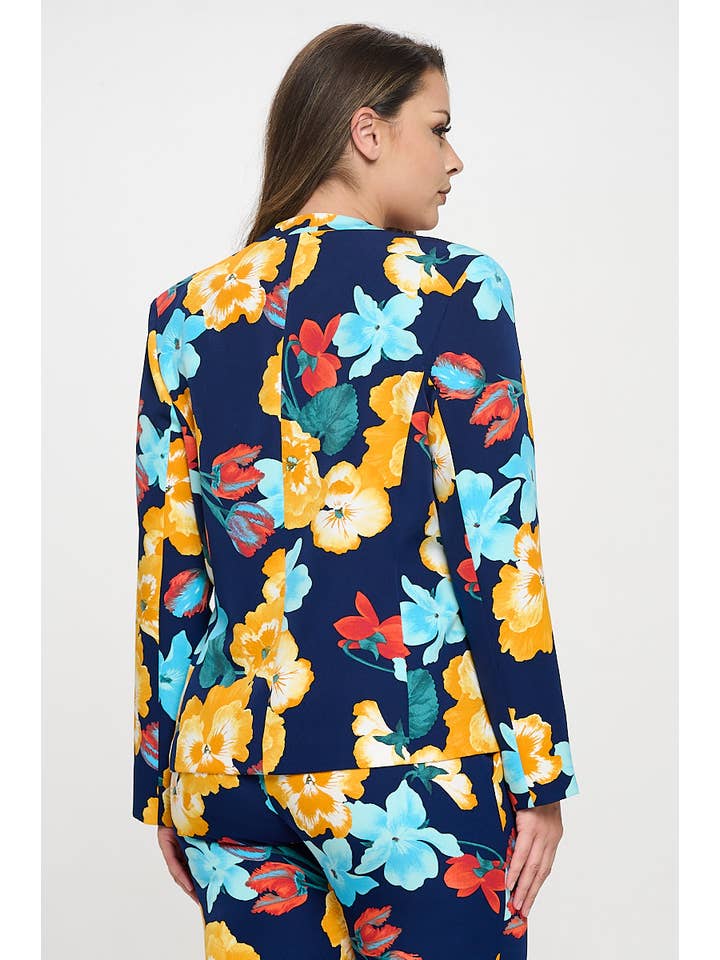 DNA Couture - Vente Blazer – femme - Blazer imprimé grande taille2