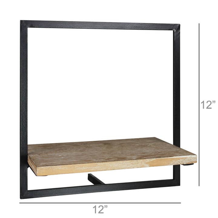 Jonas Shelf, Wood & Iron - Sm for wholesale by HomArt
