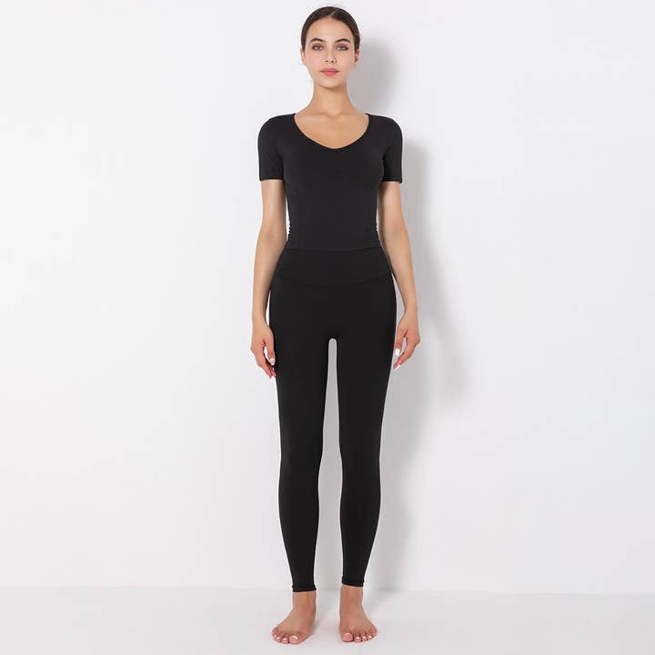 Active by Anna-Kaci - Wholesale Activewear Set - Women's - Side to Side Sculpting Set (two-piece set)5