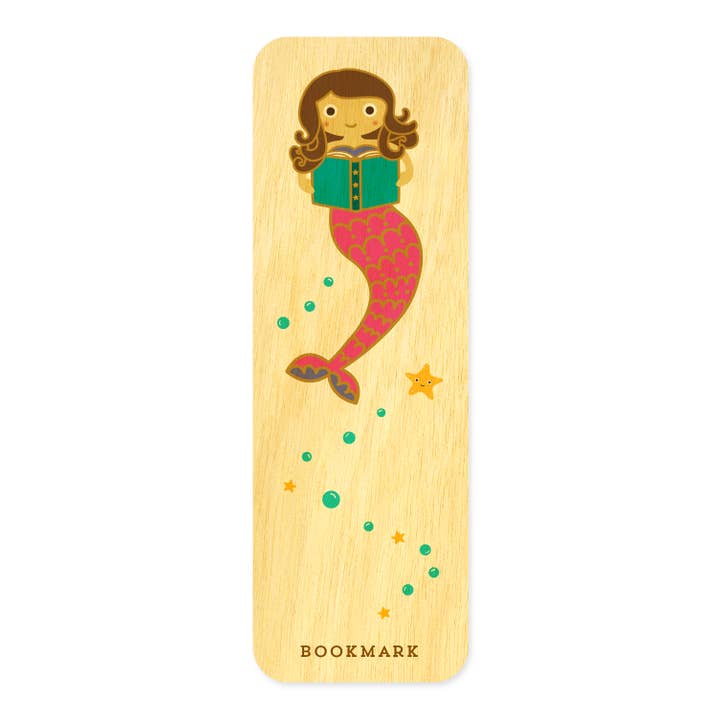 Night Owl Paper Goods – Großhandel Geburtstagskarten – Reading Mermaid Bookmark Geburtstagskarte2